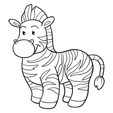 Zebra kolorowanki